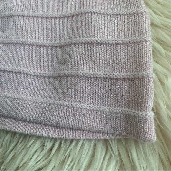 LAURA RIBBED COWL BLUSH PINK SWEATER SIZE XS - Picture 8 of 9